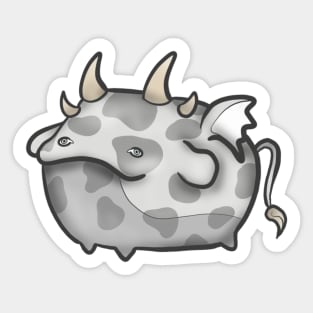 Cute Cow Dragon Sticker